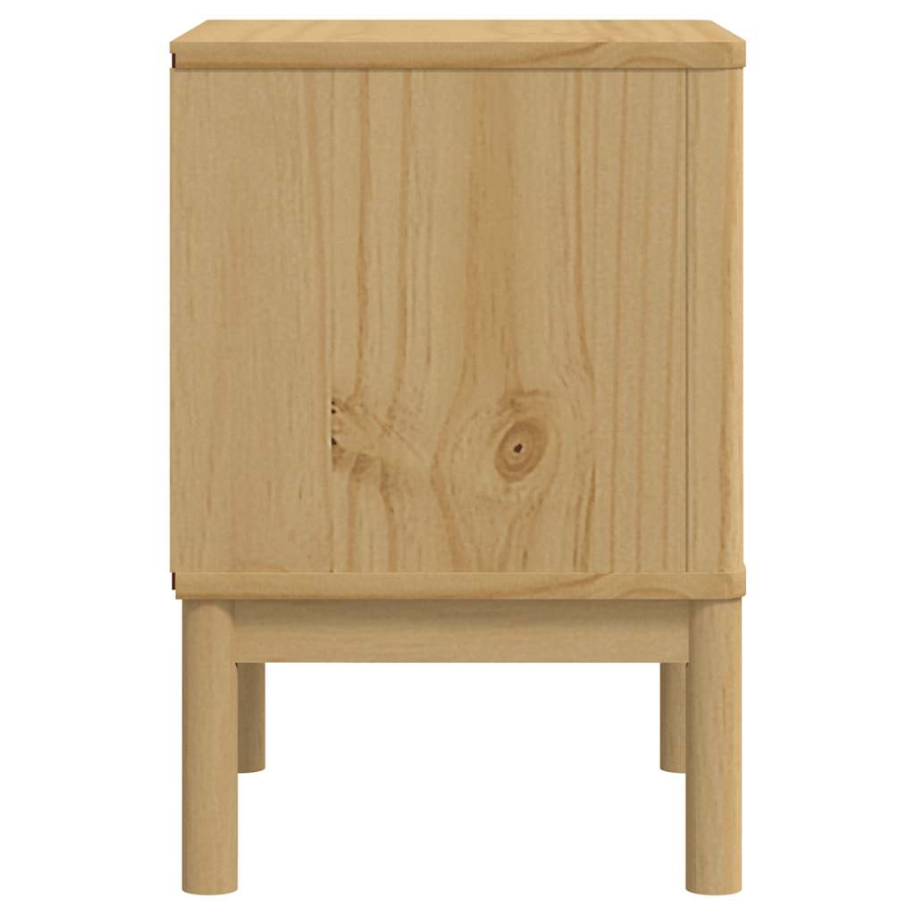 vidaXL Bedside Cabinet FLORO Wax Brown 45x39x57 cm Solid Wood Pine 6