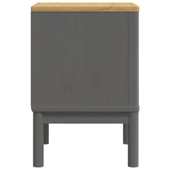 vidaXL Bedside Cabinet FLORO Grey 45x39x57 cm Solid Wood Pine 6