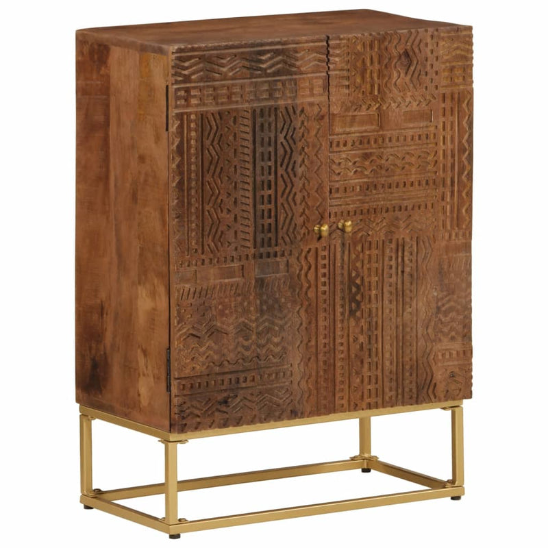 Sideboard 55x30x76 cm Solid Wood Mango and Iron