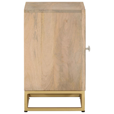 Bedside Cabinet 40x30x50 cm Solid Wood Mango and Iron