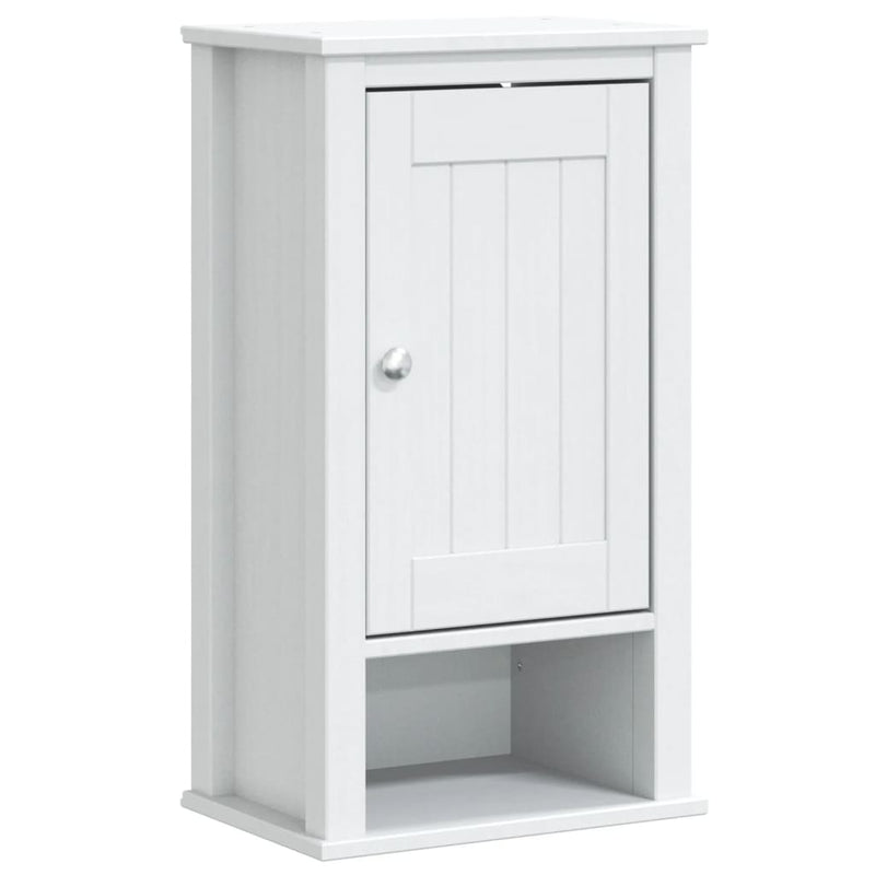 3 Piece Bathroom Furniture Set BERG White Solid Wood Pine