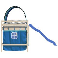 vidaXL Curtains for Loft Bed with Tunnel Blue Polyester 6