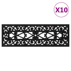 vidaXL Stair Treads 10 pcs 25x75 cm Rubber 1