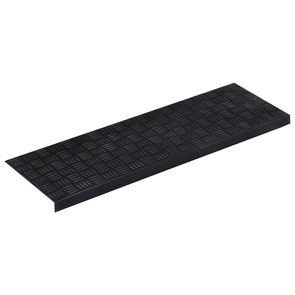 vidaXL Stair Treads 5 pcs 25x75 cm Rubber 4