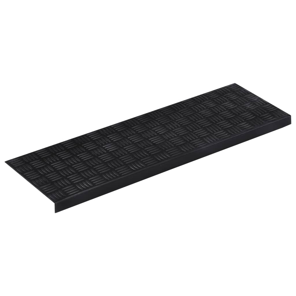 vidaXL Stair Treads 10 pcs 25x75 cm Rubber 4
