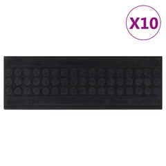 vidaXL Stair Treads 10 pcs 25x75 cm Rubber 1