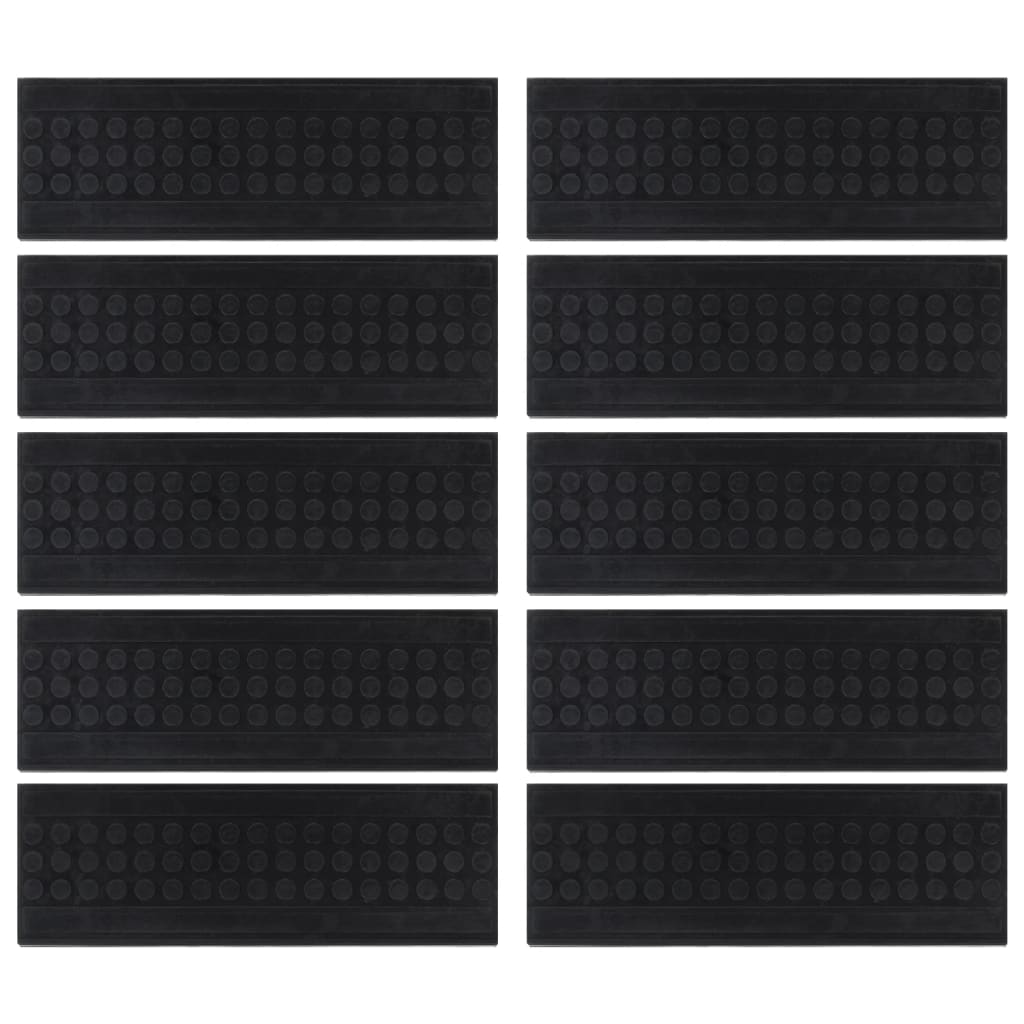 vidaXL Stair Treads 10 pcs 25x75 cm Rubber 3