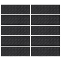 vidaXL Stair Treads 10 pcs 25x75 cm Rubber 3