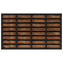 vidaXL Door Mat Rectangular 45x75 cm Rubber and Coir 1