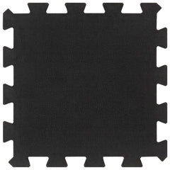 vidaXL Rubber Floor Tiles 9 pcs Black 16 mm 30x30 cm 2