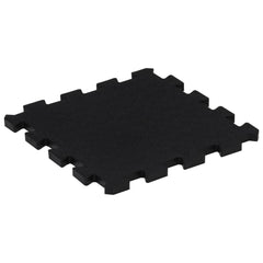 vidaXL Rubber Floor Tiles 9 pcs Black 16 mm 30x30 cm 4
