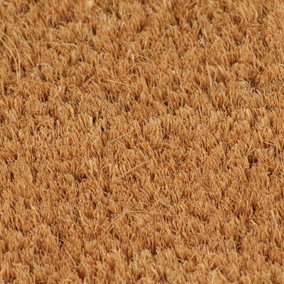 Door Mat Natural Half Round 60x90 cm Tufted Coir