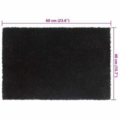 vidaXL Door Mats 2 pcs Black 40x60 cm Tufted Coir 5