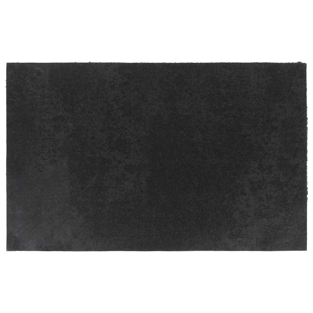 vidaXL Door Mat Black 50x80 cm Tufted Coir 2