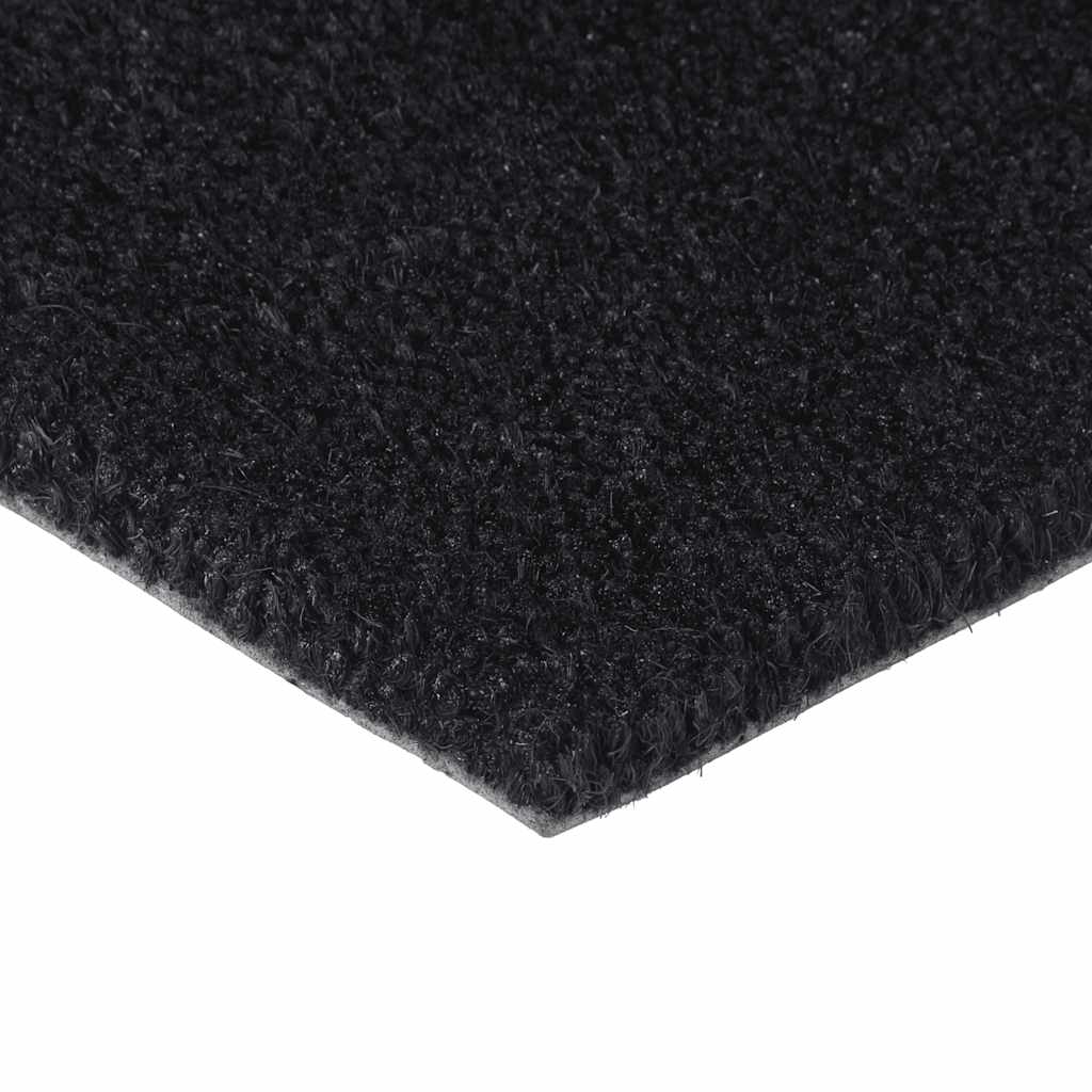 vidaXL Door Mat Black 50x80 cm Tufted Coir 3
