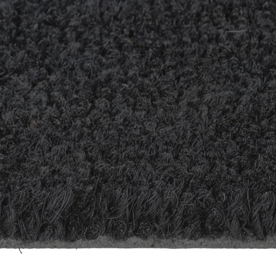 Door Mat Black 50x80 cm Tufted Coir