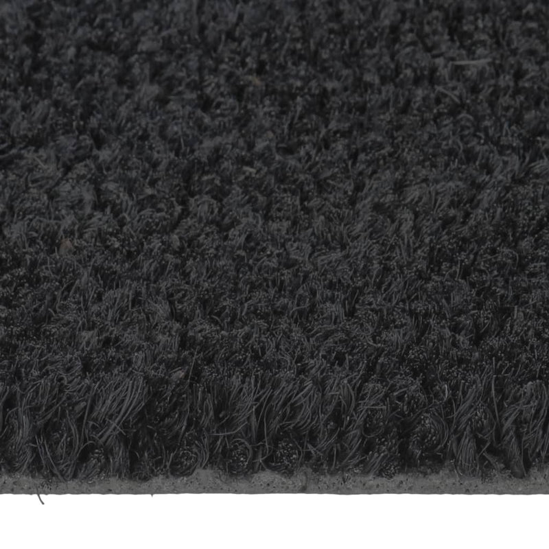 Door Mat Black 50x80 cm Tufted Coir