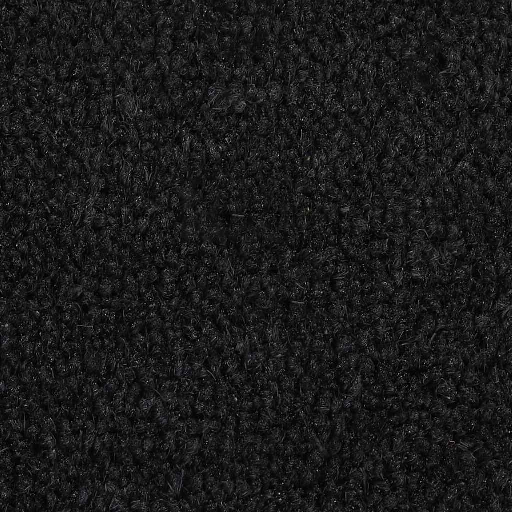vidaXL Door Mat Black 50x80 cm Tufted Coir 5