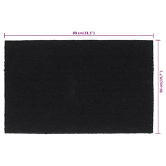 vidaXL Door Mat Black 50x80 cm Tufted Coir 6