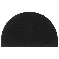 vidaXL Door Mat Black Half Round 50x80 cm Tufted Coir 1