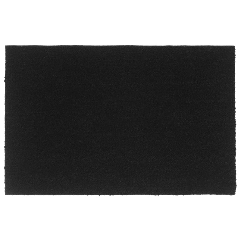 Door Mat Black 65x100 cm Tufted Coir