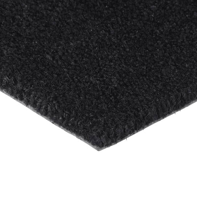 Door Mat Black 65x100 cm Tufted Coir