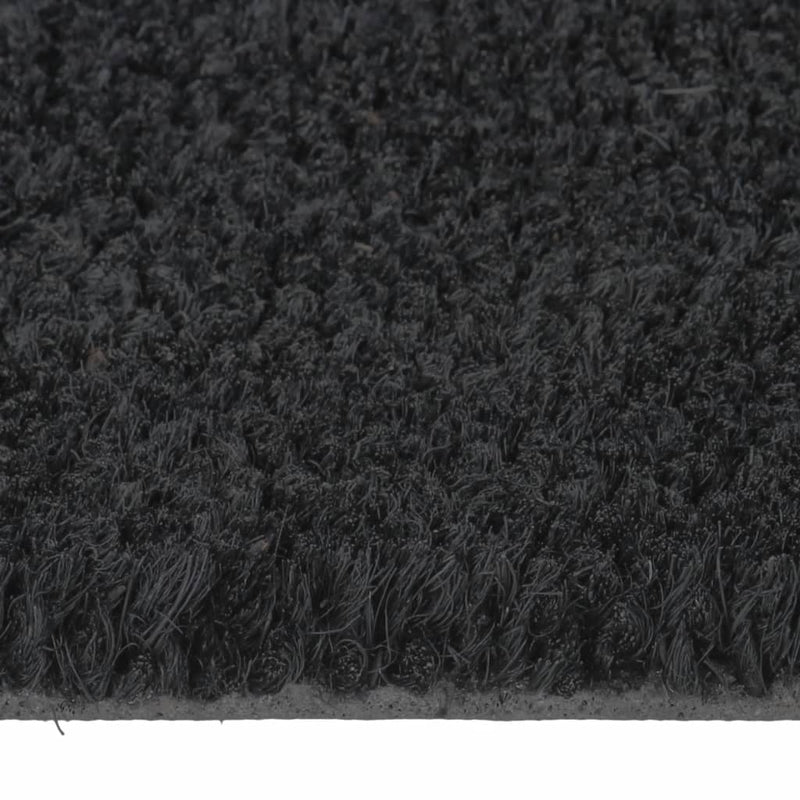 Door Mat Black 65x100 cm Tufted Coir