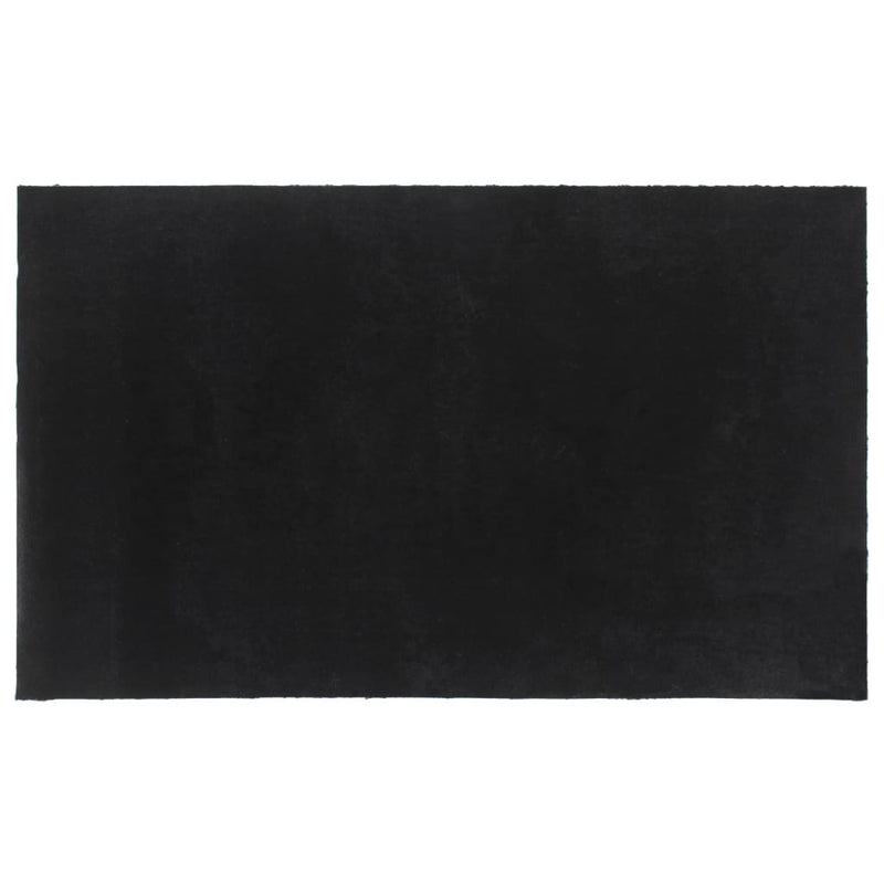 Door Mat Black 90x150 cm Tufted Coir