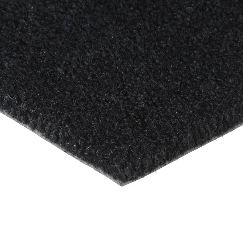 Door Mat Black 90x150 cm Tufted Coir