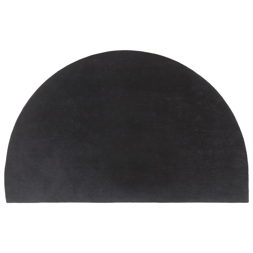 vidaXL Door Mat Dark Grey Half Round 50x80 cm Tufted Coir 2