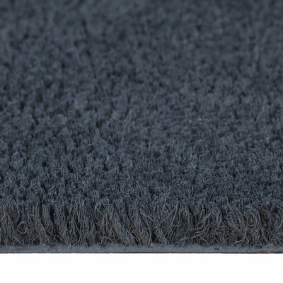 Door Mat Dark Grey 80x100 cm Tufted Coir