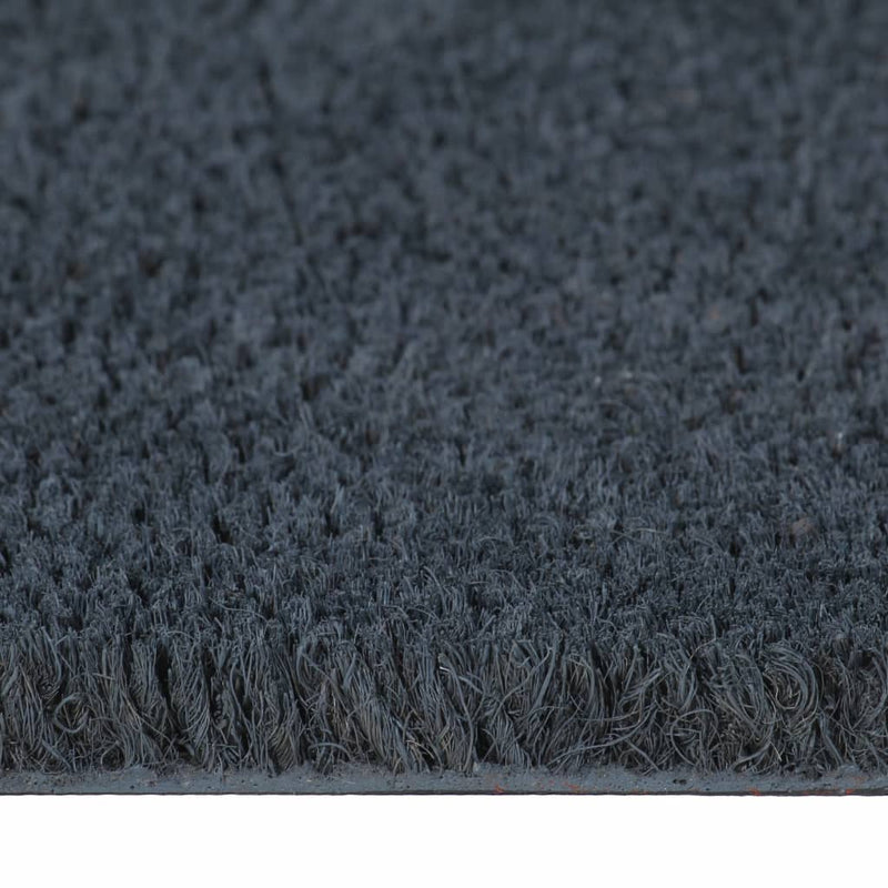 Door Mat Dark Grey 80x100 cm Tufted Coir