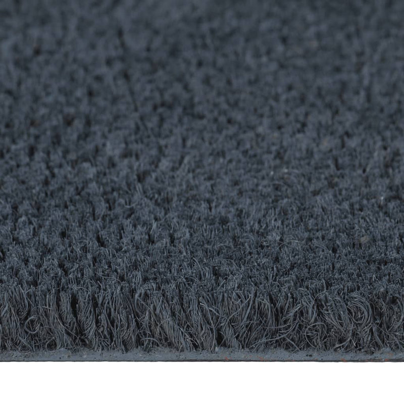 Door Mat Dark Grey 100x200 cm Tufted Coir