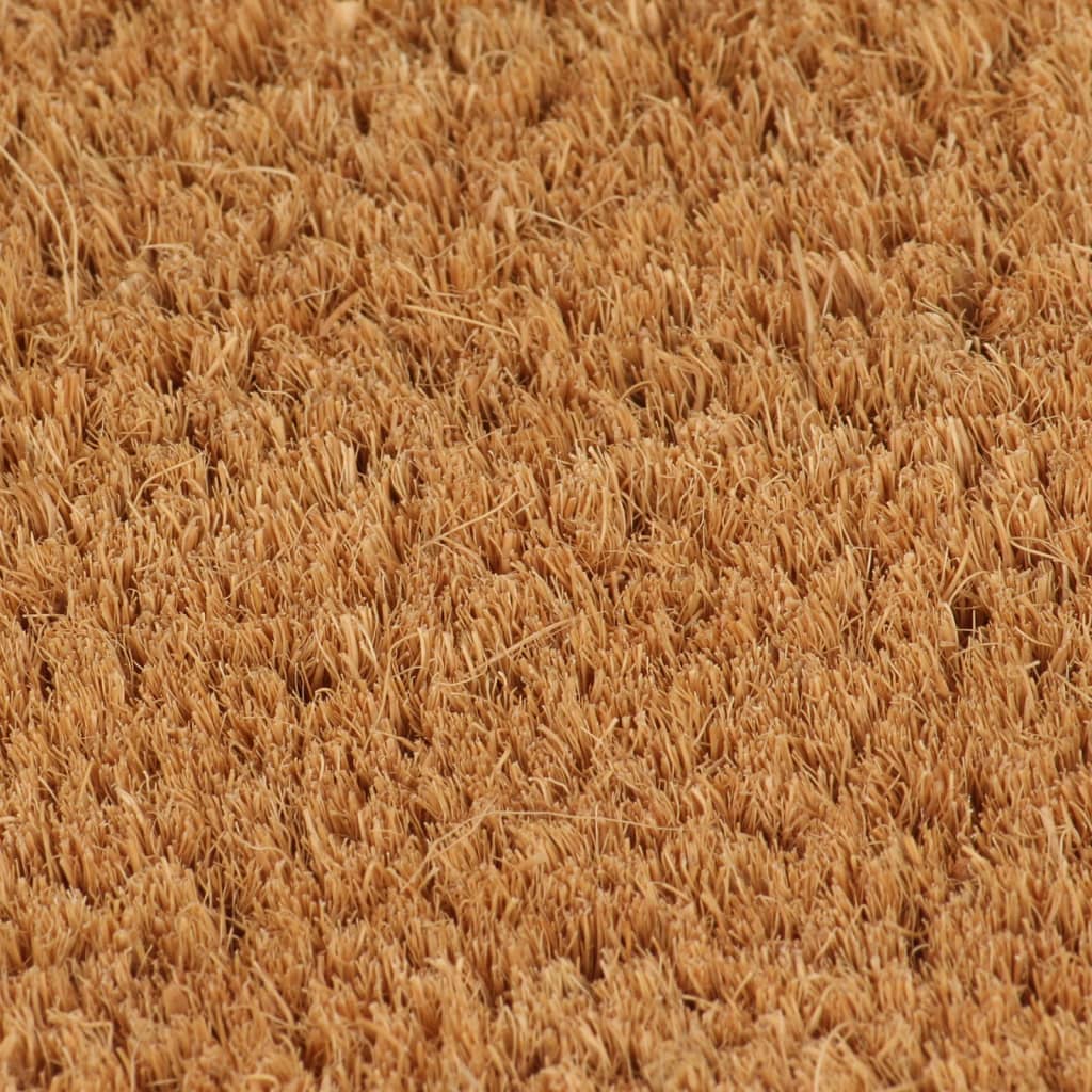 vidaXL Door Mat Natural 60x90 cm Tufted Coir 3