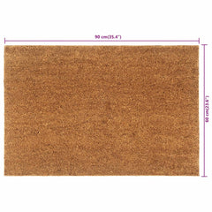 vidaXL Door Mat Natural 60x90 cm Tufted Coir 5