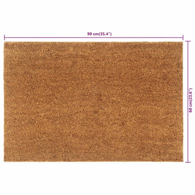 Door Mat Natural 60x90 cm Tufted Coir