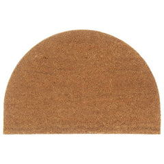 vidaXL Door Mat Natural Half Round 60x90 cm Tufted Coir 1