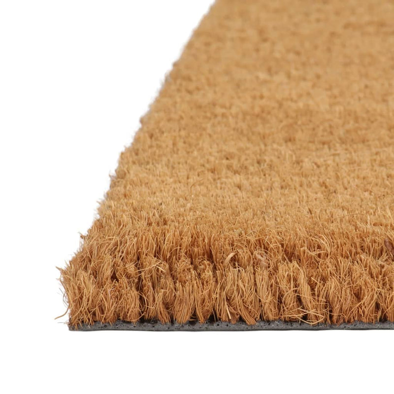 Door Mat Natural Half Round 60x90 cm Tufted Coir