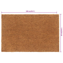 vidaXL Door Mat Natural 65x100 cm Tufted Coir 5