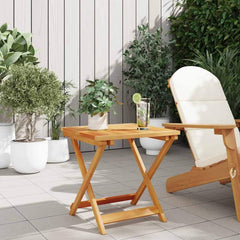 vidaXL Folding Garden Table 50x50x50 cm Solid Wood Acacia 3