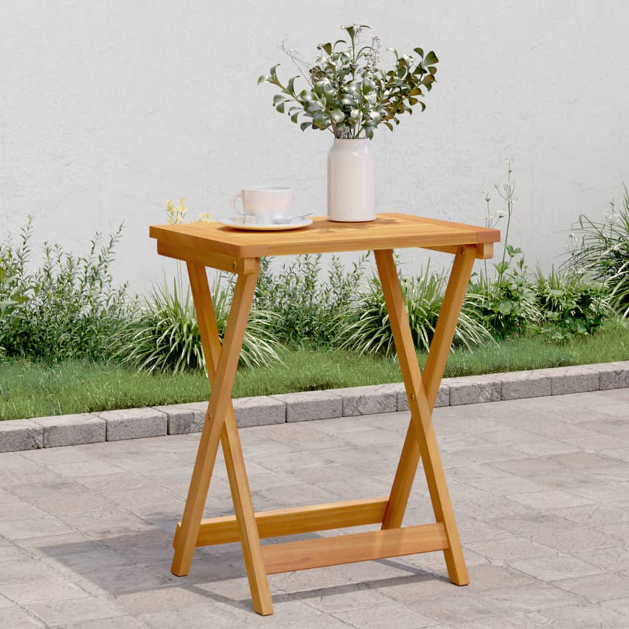 vidaXL Folding Garden Table 50x36x60 cm Solid Wood Acacia 1