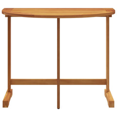 Folding Balcony Table 90x60x72 cm Solid Wood Acacia Half round