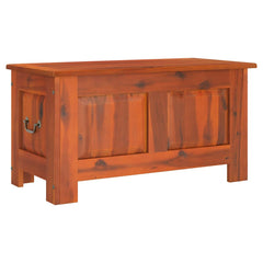Storage Chest with Lid Solid Wood Acacia Brown 70 cm 37 cm 35 cm