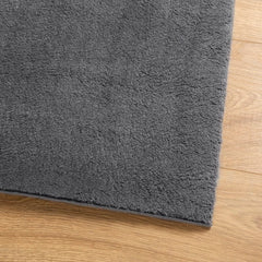 vidaXL Rug HUARTE Short Pile Soft and Washable Anthracite 140x200 cm 4