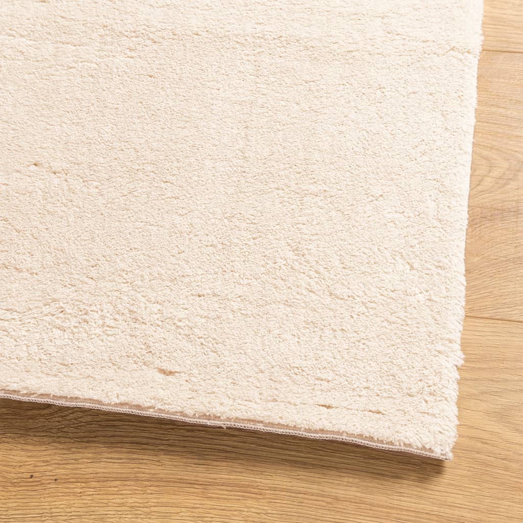 vidaXL Rug HUARTE Short Pile Soft and Washable Beige 80x150 cm 4