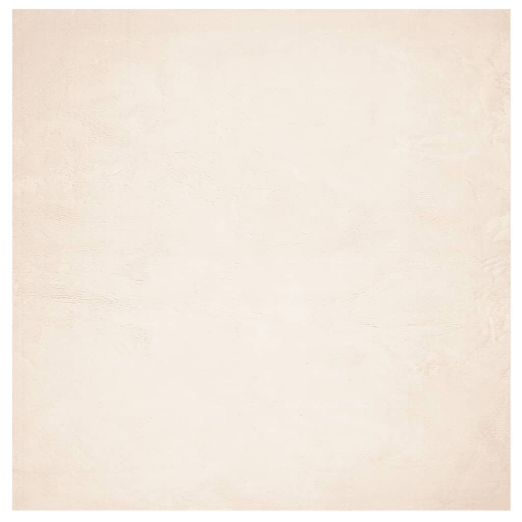 vidaXL Rug HUARTE Short Pile Soft and Washable Beige 120x120 cm 2