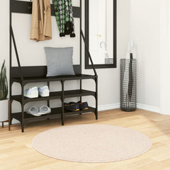 vidaXL Rug HUARTE Short Pile Soft and Washable Beige Ø 100 cm 1