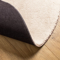 vidaXL Rug HUARTE Short Pile Soft and Washable Beige Ø 120 cm 5