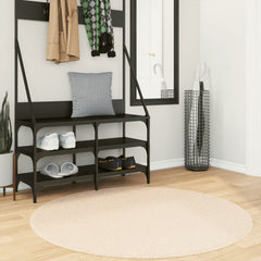 vidaXL Rug HUARTE Short Pile Soft and Washable Beige Ø 120 cm 1