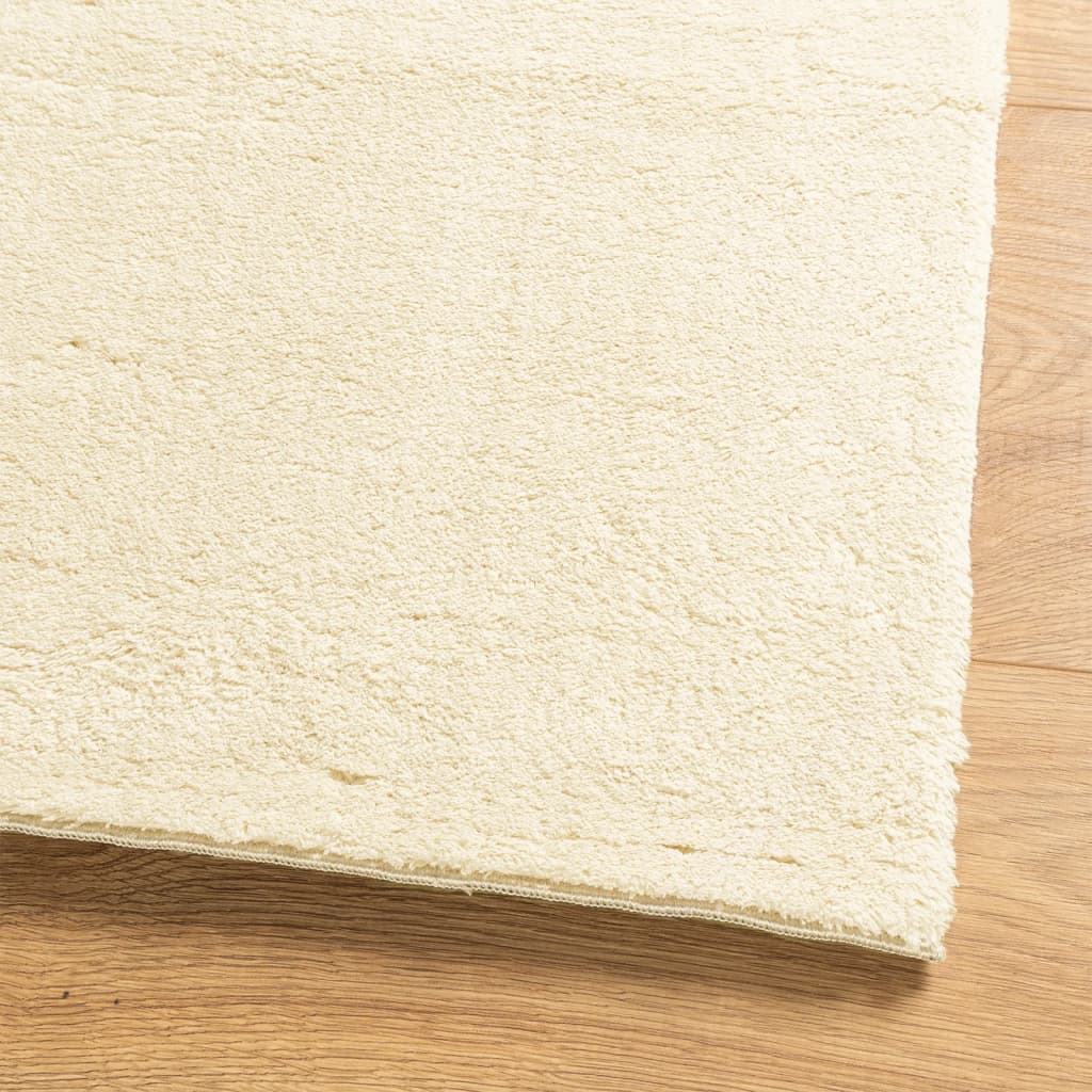 vidaXL Rug HUARTE Short Pile Soft and Washable Cream 80x150 cm 4